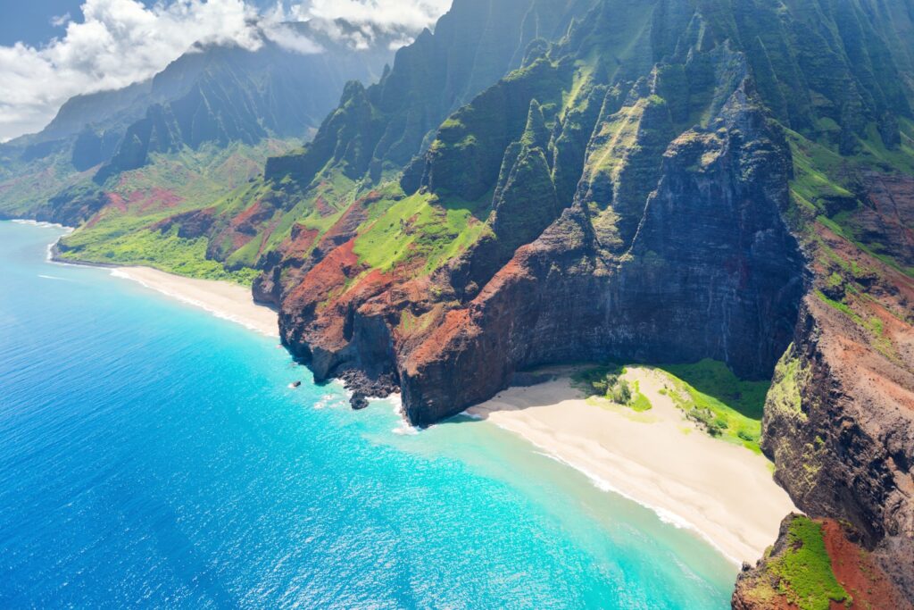 Na Pali Coast On Kauai Island